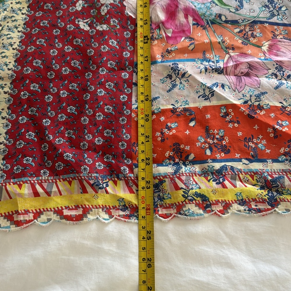 Johnny Was Silk Floral Luana Short Sleeve Tunic Blouse Top - Picture 16 of 16